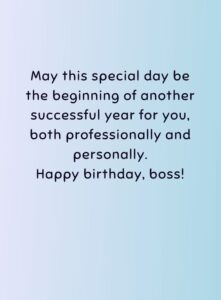 How to write a birthday message for your boss